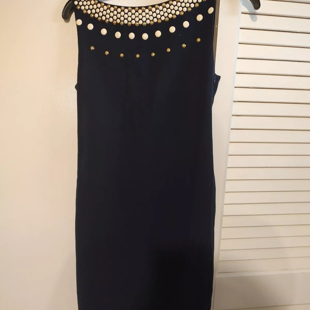Elegant Black Sleeveless Moschino Dress